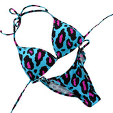 Premade Blue/Pink Leopard Posing Suit (P-097)