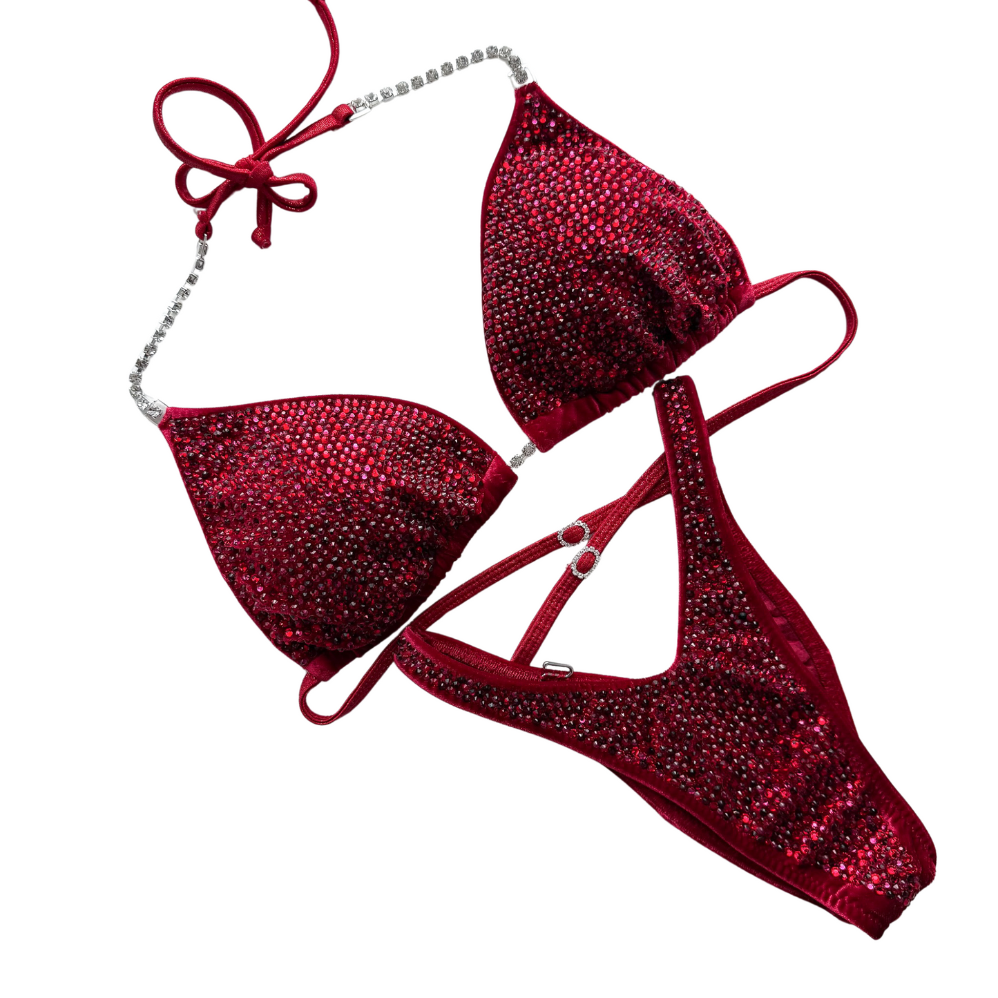 Figure Full Scatter - Velvet Dark Red (F-155)