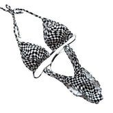 Premade B&W Checkered Figure Posing Suit (P-145)