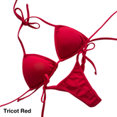 Premade Tricot Red Posing Suit (P-080)