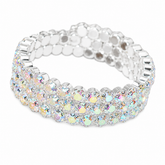 AB Diamond Stud Bracelet 3 Row