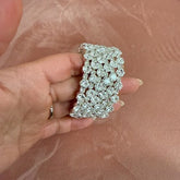 6 Row Diamond Stud Bracelet