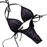 Premade Cherry on Top (Black) Fit Model Posing Suit (P-137)