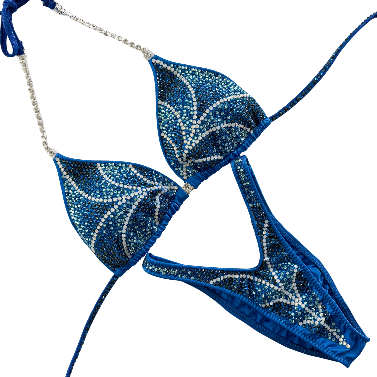 Figure Harlequin - Tricot Electric Blue (F-184)