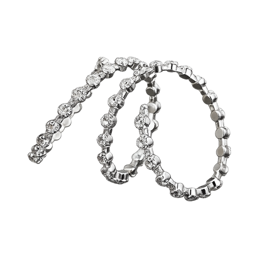 Diamond Stud Bracelet 3 Row