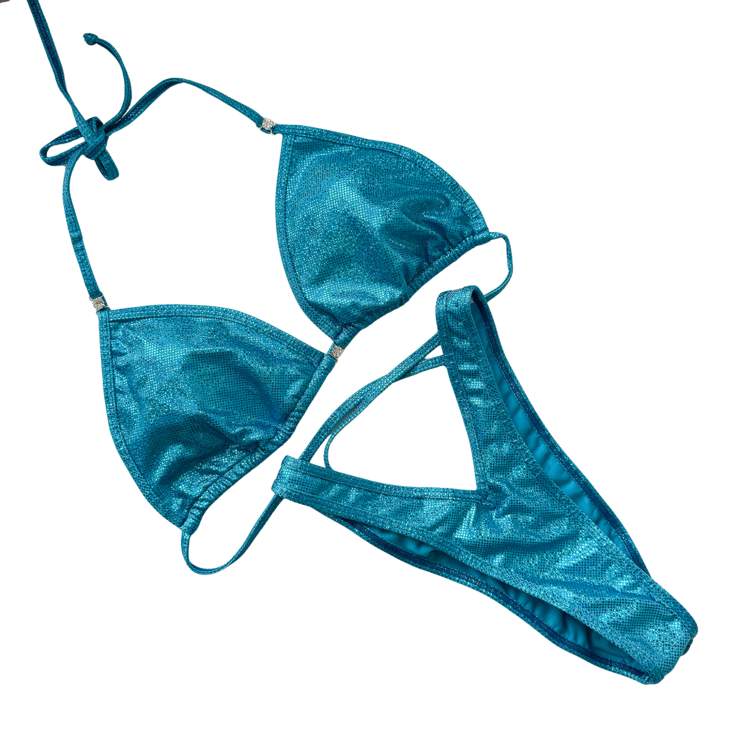 Premade Holo Turquoise Figure Posing Suit (P-096)