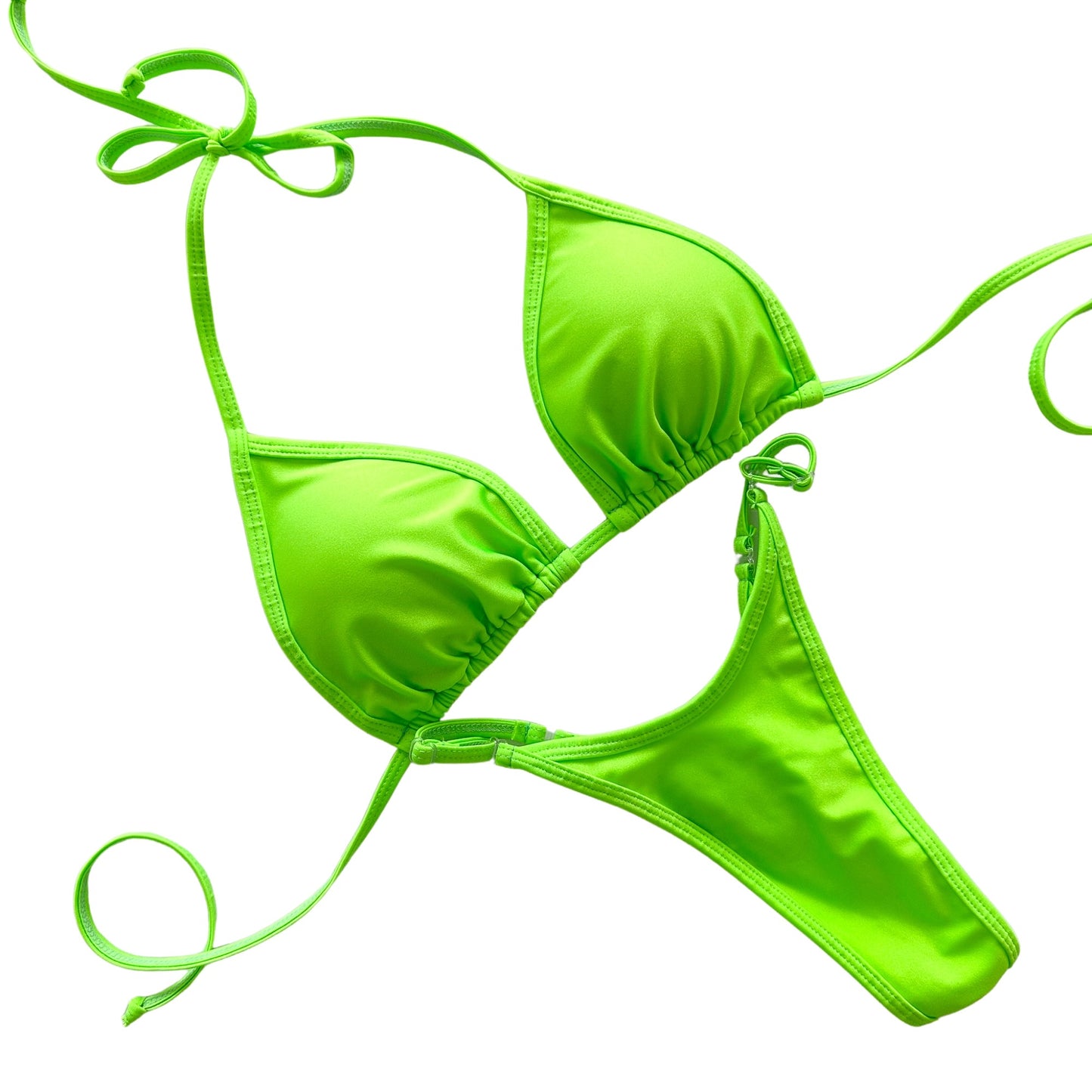 Premade Neon Lime Posing Suit (P-124)