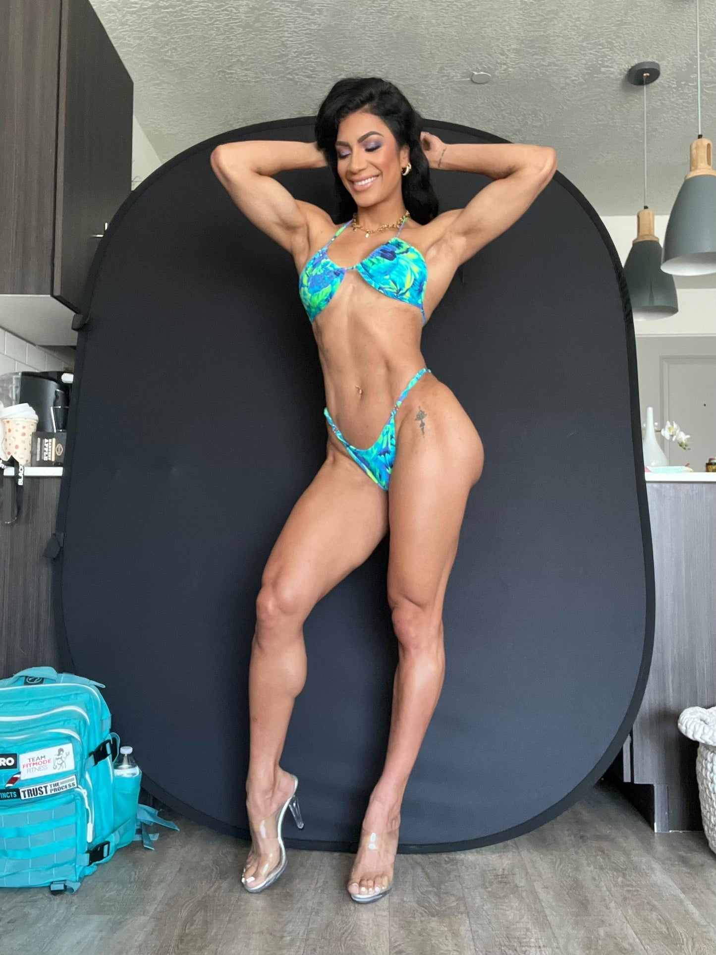 Premade Blue Hawaiian Posing Suit (P-085)