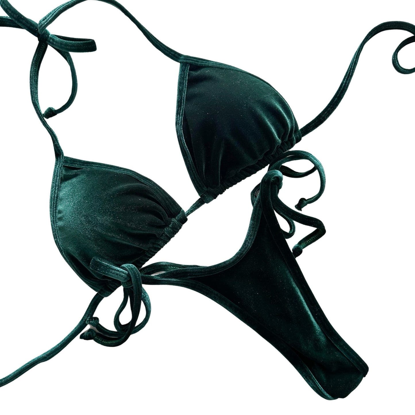 Premade Velvet Emerald Posing Suit (P-103)