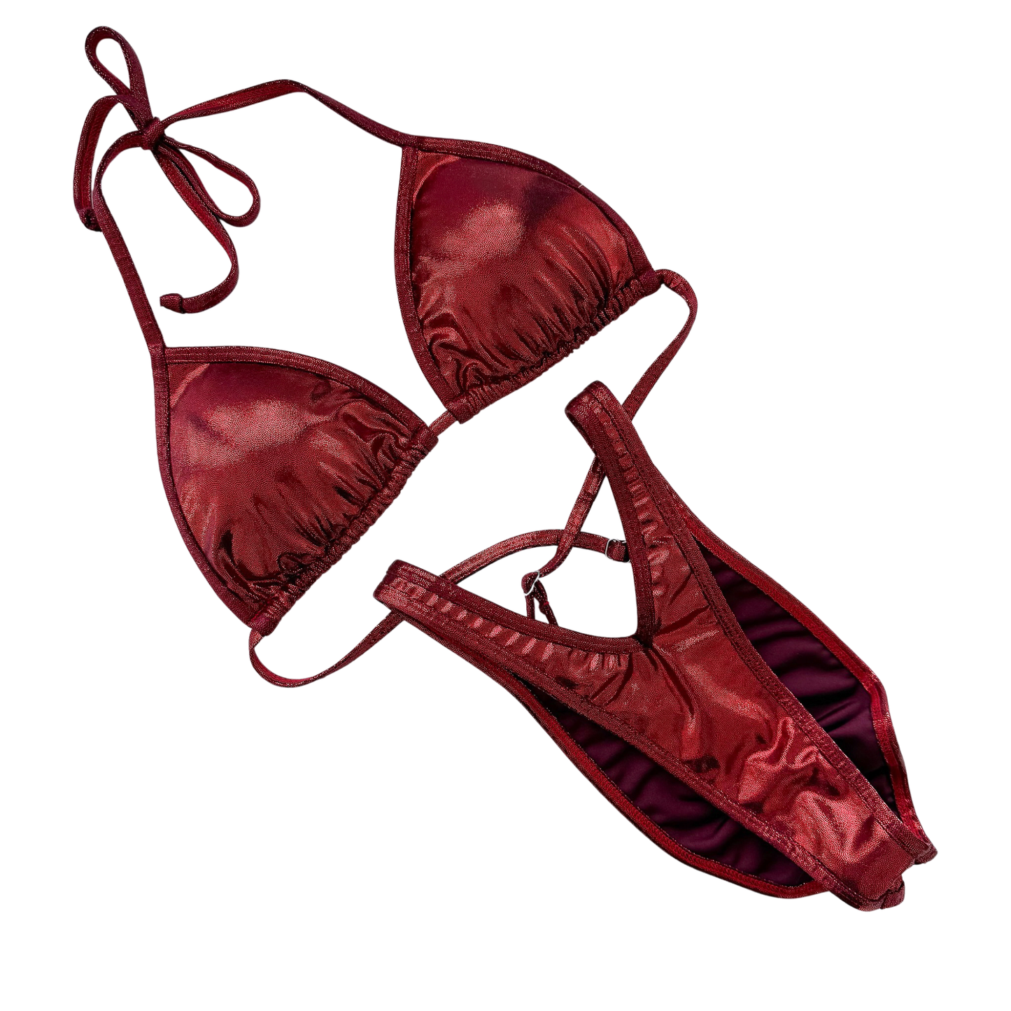 Premade Toxic Burgundy Figure Posing Suit (P-135)