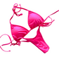 Premade Tricot Hot Pink Posing Suit (P-119)
