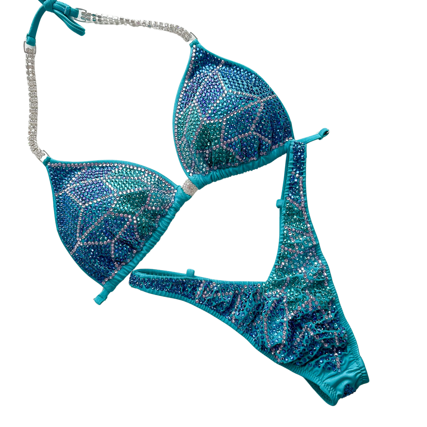 Quick Ship - Figure Leaf - Tricot Aquamarine (QS-041)