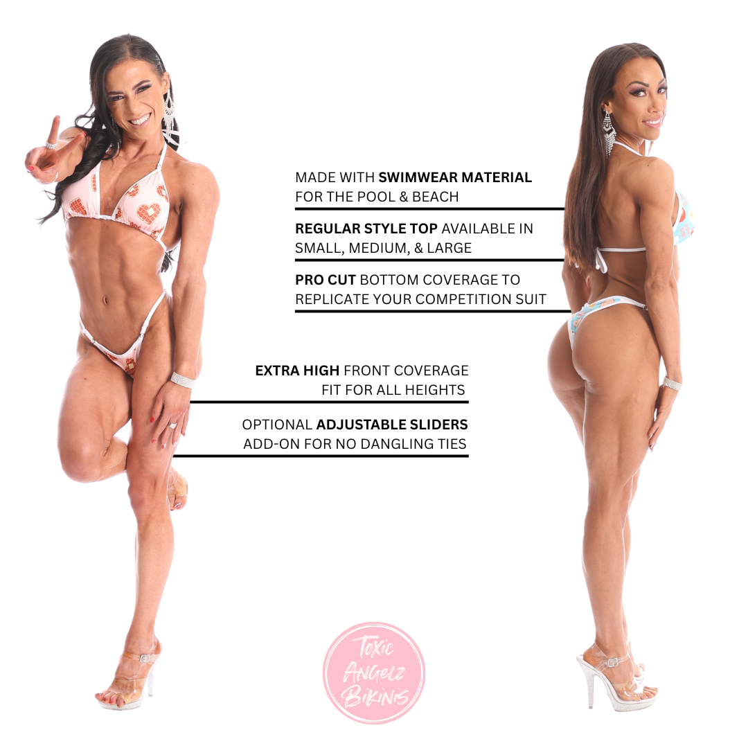 Amazon.com: New, never worn figure practice/posing suit/competition  bodybuilding bikini - Pink : Handmade Products